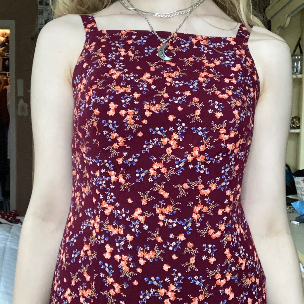 ankle length floral dress!!